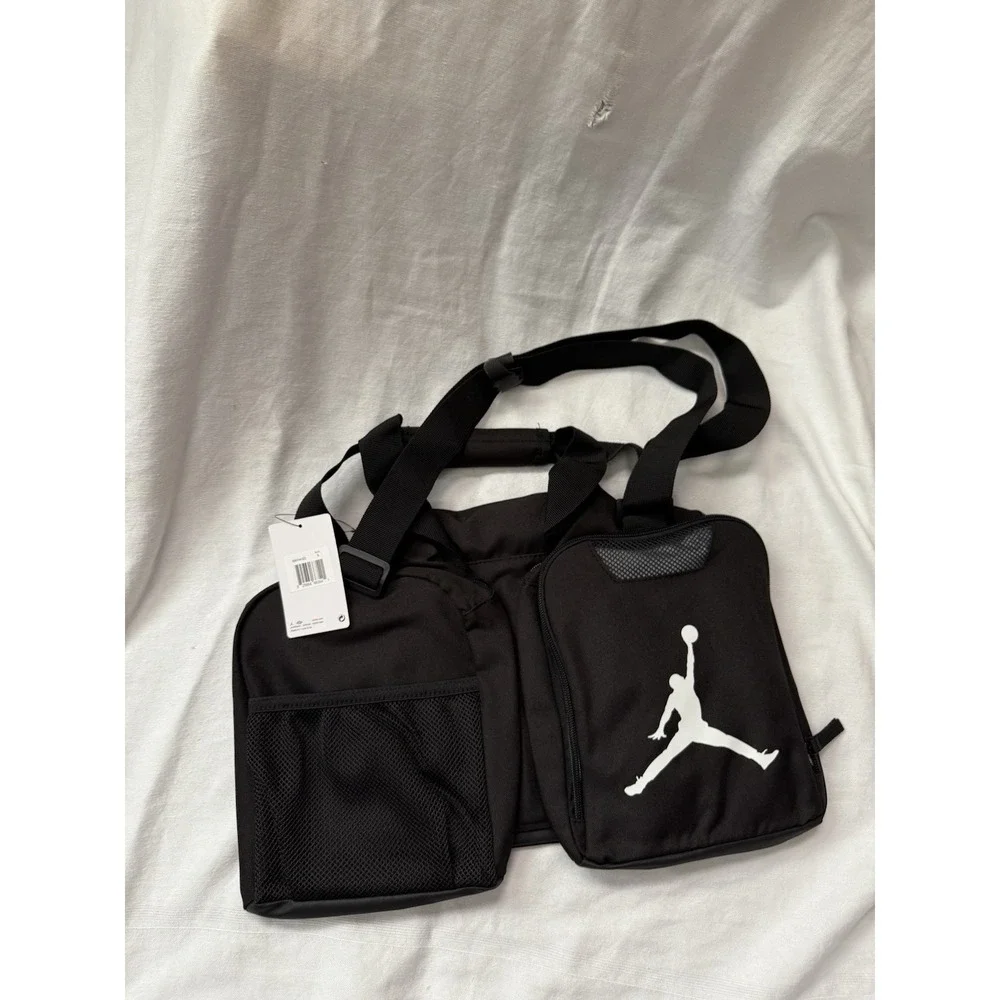 NEW Nike Air Jordan Jumpman Duffle Bag Black & White Size Small # SM0744-023